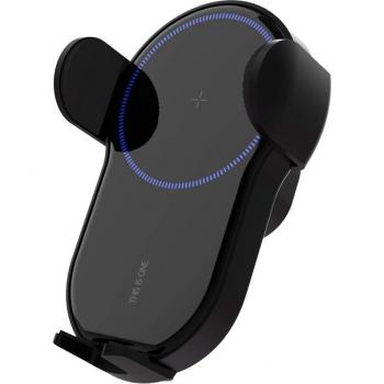 Cargador Inalámbrico Rápido Qi 15W para Coche con Sujeción Automática y Ventilación de Aire para iPhone y Samsung