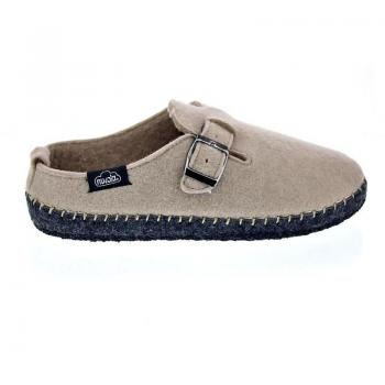 Nuvola Zueco Belt Unisex Pantuflas de Estar por Casa Cerradas con Suela de Goma Beige