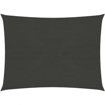 vidaXL Sunshade Sail 160 g/m² Anthracite 2x2.5 m HDPE