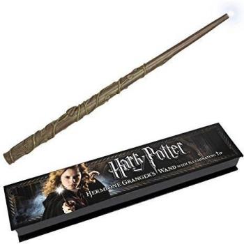 Noble Collection- Réplica Harry Potter Varita Hermione Granger con luz, Multicolor