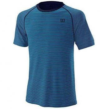 Wilson M Training Crew Camiseta, Hombre, Peacoat/Coastal Blue, L