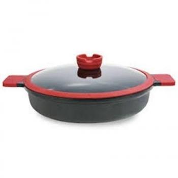 Darna LC24 -  Cazuela baja 24 cm, color burdeo