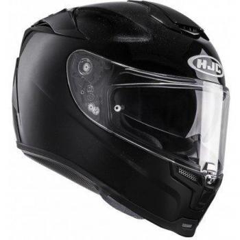 HJC 14303009 Casco de Moto, Negro Metal, Talla L