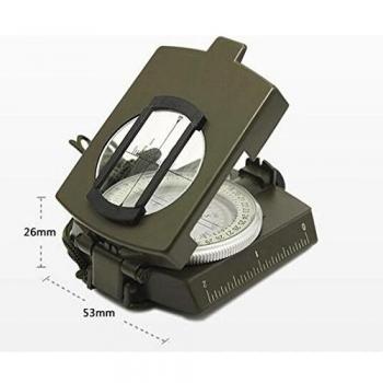 ct Profesional Multifunción Brújula Bolsillo Militar ejército Geología Brújula/W Cuello Correa Cinturón Bolsa de Transporte tk-4580