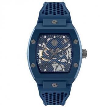Philipp Plein Automatic Men's Watch The $keleton Ecoceramic Blue Male Size: ONE SIZE