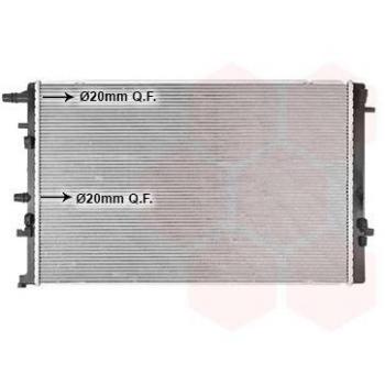 Radiador de refrigeración del motor VAN WEZEL 43012714
