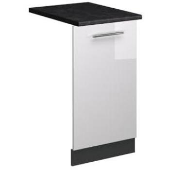 Panel Frontal para Lavavajillas Fame-Line, Blanco Alto Brillo/Antracita, 45 cm