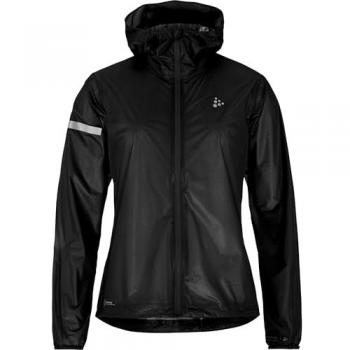 Craft Pro Hydro Lightweight Running Jacket for Women - Black - Size Medium
