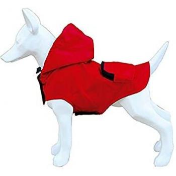 Freedog FD5000943 - Impermeable Plegable Bolsillo, para Perro, Color Rojo