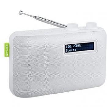 Muse M de 108 DW portátil Dab/Dab + Radio con Backlight, Memoria para 20 emisoras, AUX-IN, Color Blanco