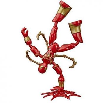 Marvel Spider-Man Iron Spider Bend and Flex Action Figure with Blast Accessories