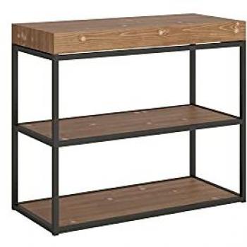 Consola Extensible 90x40/190 cm Plano Small Premium Estructura de Abeto Teñido Antracita