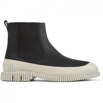 CAMPER Pix - Men's Ankle Boots in Black/Grey, Size 44, Smooth Leather
