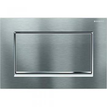 Geberit Sigma30 Dual Flush Plate - Brushed/Polished Chrome, Easy-Clean Coating
