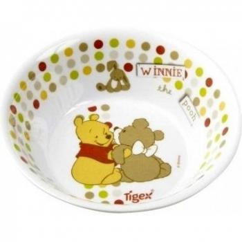 Tigex 80800122 - Bol de melamina, diseño Winnie the Pooh, color blanco
