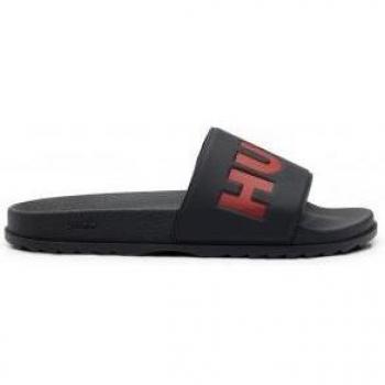 Chanclas con logo en la tira negras 50498352-001 HUGO