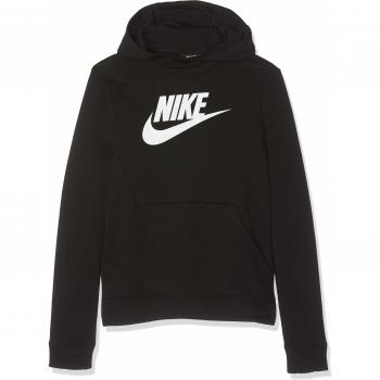 Nike Spring Club Fleece HBR Sudadera, Niños, Negro