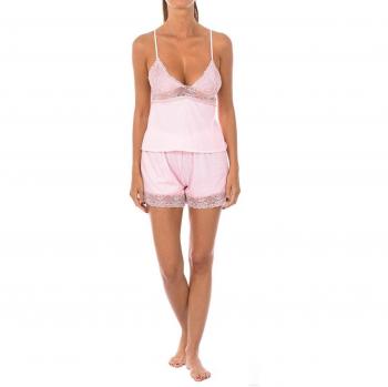 KISSES & LOVE Pijama de tirantes corto para mujer, cuello de pico, ideal para verano