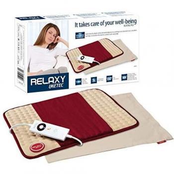 Imetec Almohadilla térmica multifunción Relaxy Intellisense HP-01, beige / burdeos