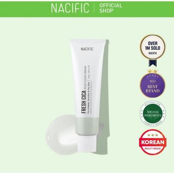 NACIFIC Fresh Cica Plus Clear Cream - Crema hidratante para pieles problemáticas, 50ml, 1+1