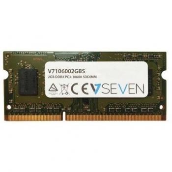 V7 V7106002GBS V7 2GB DDR3 PC3-10600 - 1333mhz SO DIMM Notebook módulo de memoria - V7106002GBS