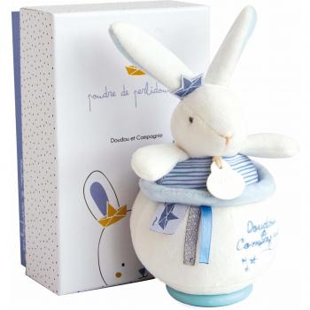 Doudou et Compagnie DC3520 KANINCHEN MATELOT - Caja de música, color azul