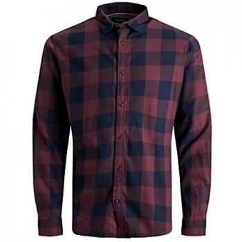 Jack & Jones Slim Fit Gingham Twill Long Sleeve Shirt
