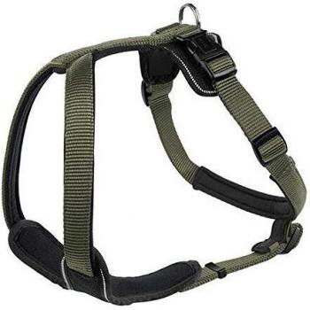 Arnés Hunter para perros, de nailon/neopreno, verde, 45-57