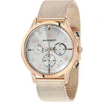 Reloj para Hombre, Colección Ricordo, Movimiento de Cuarzo, cronógrafo, en Acero y PVD Oro Rosa - R8873625002