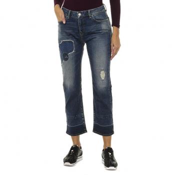 Pantalón denim Armani Jeans con efecto gastado y rasgado