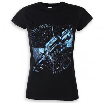 Pink Floyd Women's Metal T-Shirt - Machine Greeting Blue - ROCK OFF