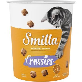 Smilla Crossies Snacks con Vitaminas para Gatos - Pack de 3 x 125 g