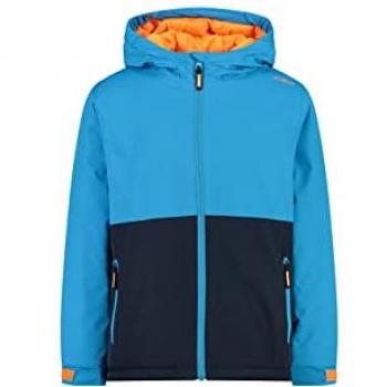 CMP Kids Padded Ripstop Jacket with Fixed Hood - Navy Blue