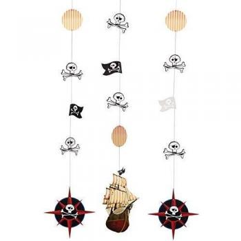 CREATIVE PARTY Pirates Map Hanging Cutouts