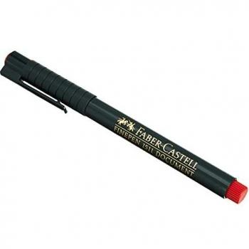 Rotulador Faber-Castell Finepen 1511 rojo DCT, bolígrafo de tinta fina