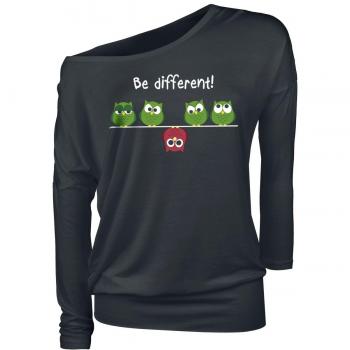 Be Different Manga Larga Mujer Negro S