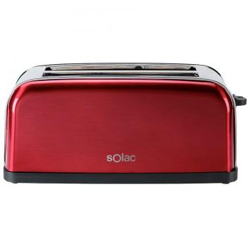 Solac TL5415 Stillo Red Tostadora con Ranuras Largas, Multicolor