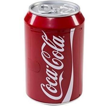 Coca-Cola Mini Nevera Cool Can 10 en Lata óptica para Enfriar y Calentar Bebidas y Alimentos, 12/230V - 9 L, Rojo