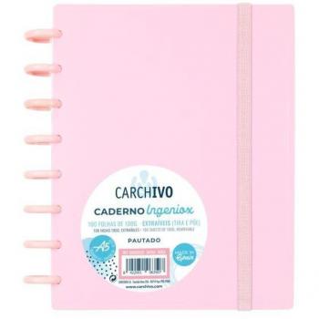 CUADERNO INGENIOX A5 100H HORIZONTAL ROSA PASTEL