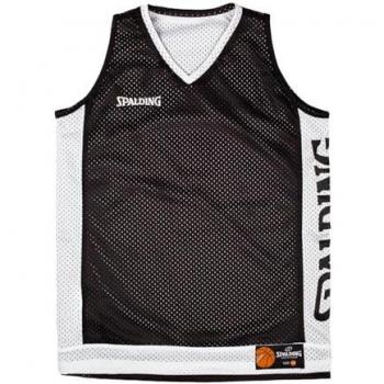 Camiseta de baloncesto reversible Spalding, sin mangas, color negro y blanco, talla Extra-Large, unisex adulto