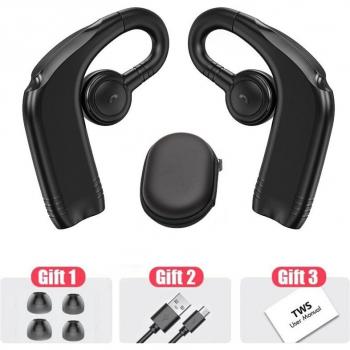 Auriculares TWS Bluetooth Inalámbricos con Micrófono y 88 Horas de Autonomía para Música y Deportes