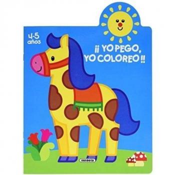 Yo pego, yo coloreo 4-5 años, paquete de 4 - Susaeta Ediciones S A