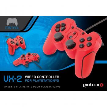 Gioteck - Mando Con Cable Vx2, Color Rojo