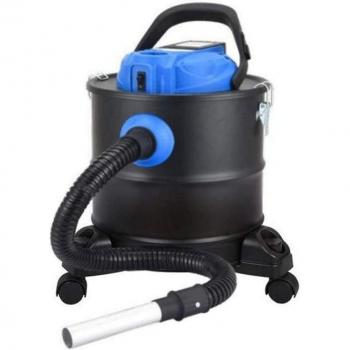 Aspirador de cenizas con batería 18V y bidón de 20L
