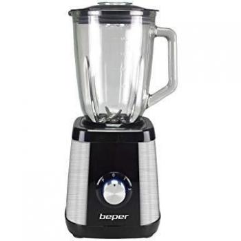 Batidora de Vaso Profesional Beper 1,5L 600W Acero Inoxidable 4 Lame