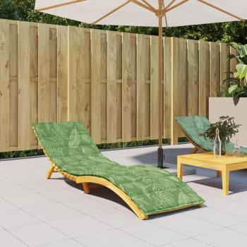 Oxford Fabric Leaf Pattern Sun Lounger Cushion