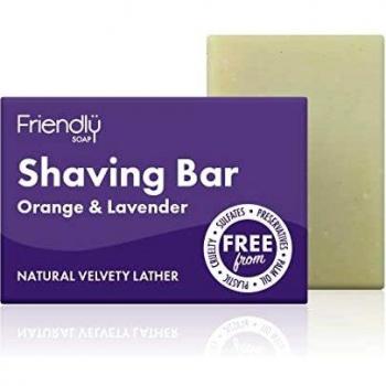 Jabón Natural Para Afeitar de Naranja y Lavanda - 95 g