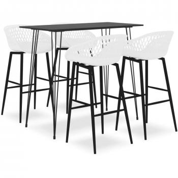 Bar Set 5 piezas blanco y negro