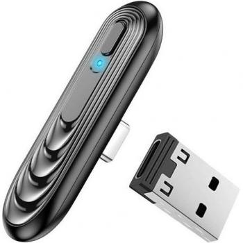 Adaptador Bluetooth Compacto USB-C/USB Emisor-Receptor para Nintendo Switch Color Negro