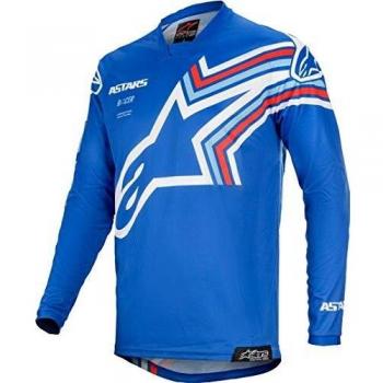 Alpinestars Camiseta De MX 2020 Racer Braap Azul-Blanco